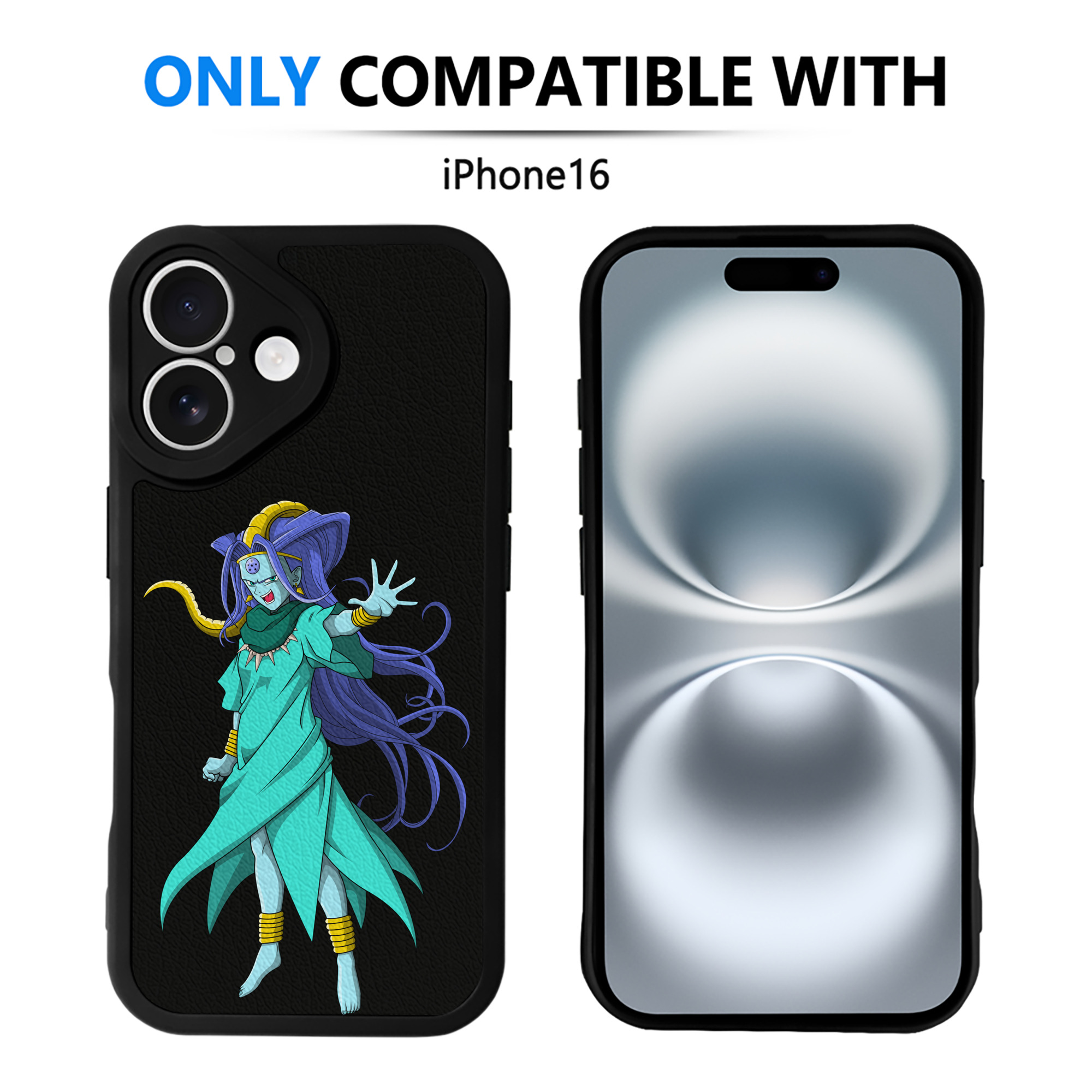 （画像用） ドラゴンボール DRAGON BALL 【iPhone 16シリーズ対応】シリコンスマホケース（レザー調） 材質：シリコン